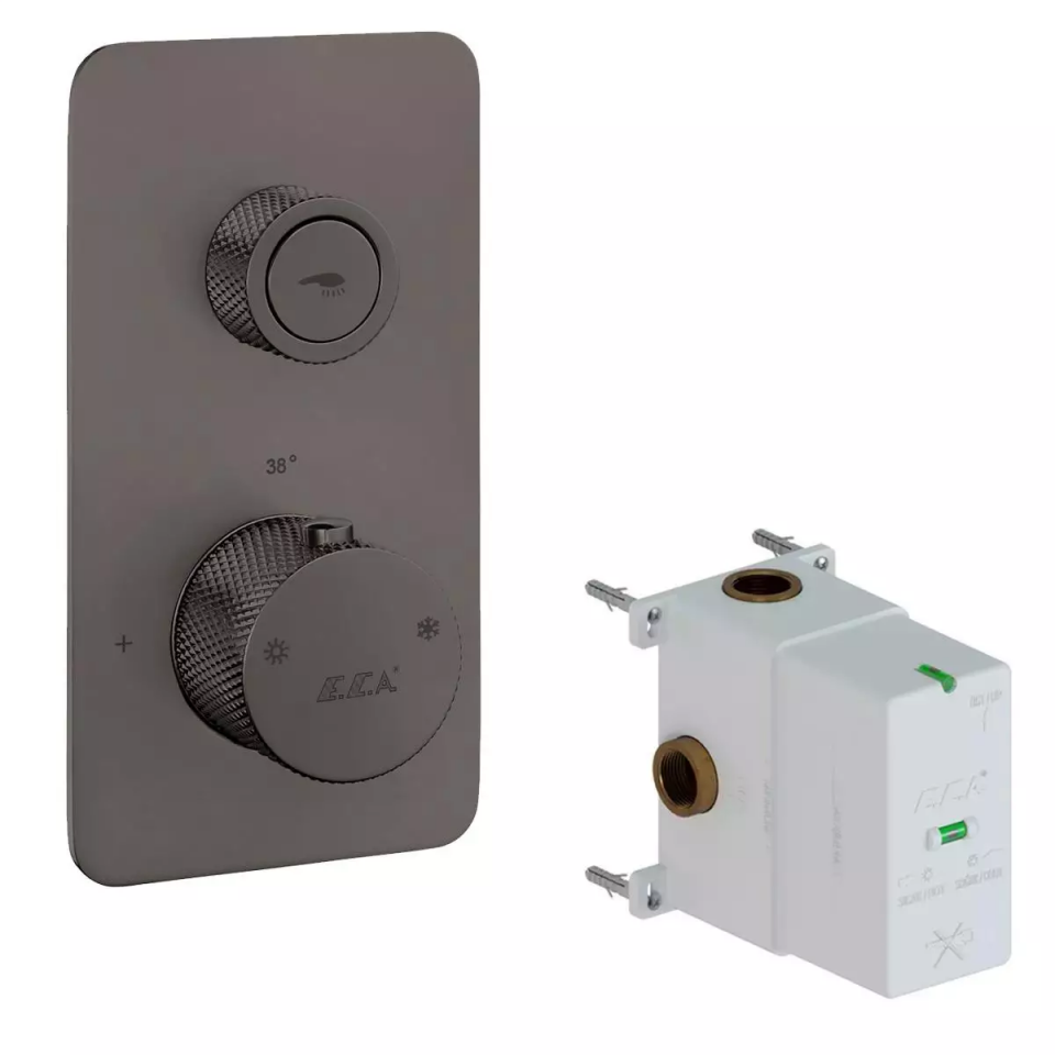 LİFE ON-OFF BUTONLU TERMOSTATİK ANKASTRE DUŞ BATARYASI