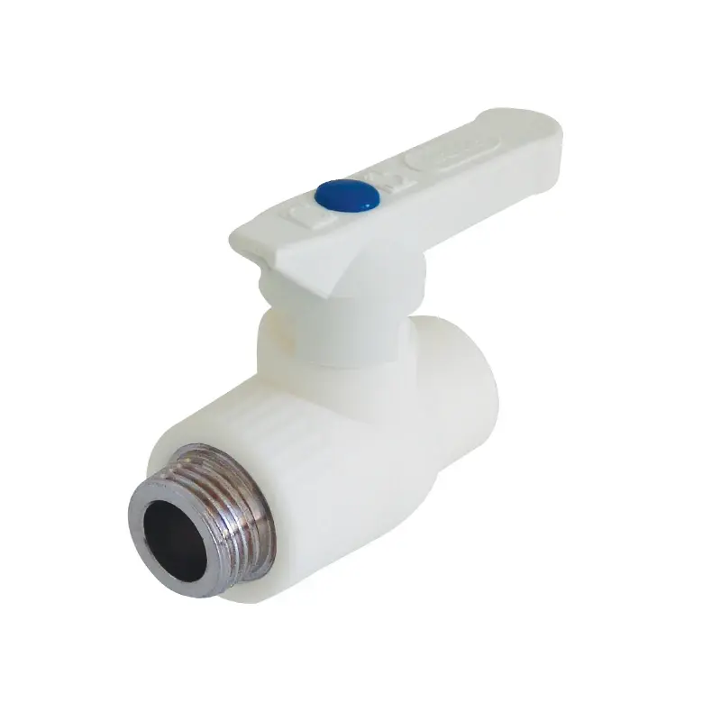 Erkek Küresel Vana 20x1/2  PP'' -Beyaz