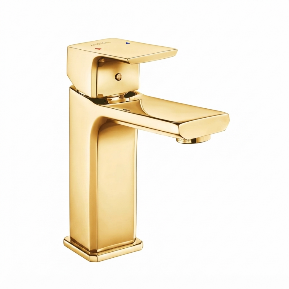 TİERA LAVABO BATARYASI ALTIN GÖRÜNÜMLÜ