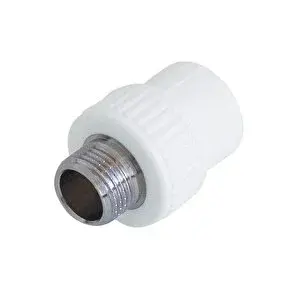 Erkek  Nipel Ø25x1/2'' ''PP''  - beyaz