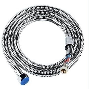 150 CM İÇİ ÇELİK ÖRGÜLÜ KROM DUŞ SPİRALLİ  (ER)