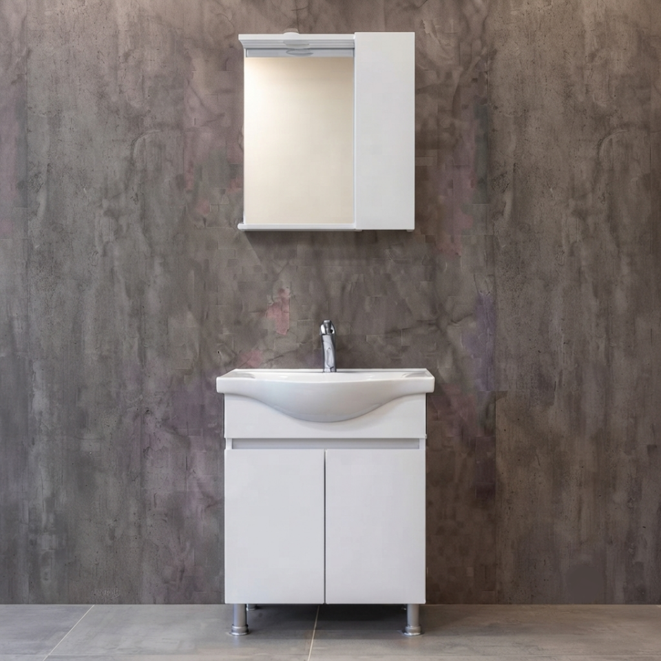 ALFA AYAKLI/OVAL 55 CM BANYO DOLABI
