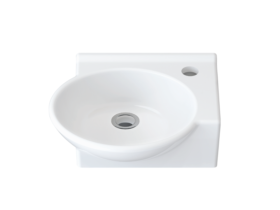 MYRA MİNİ LAVABO(33X36) SAĞDAN DELİKLİ