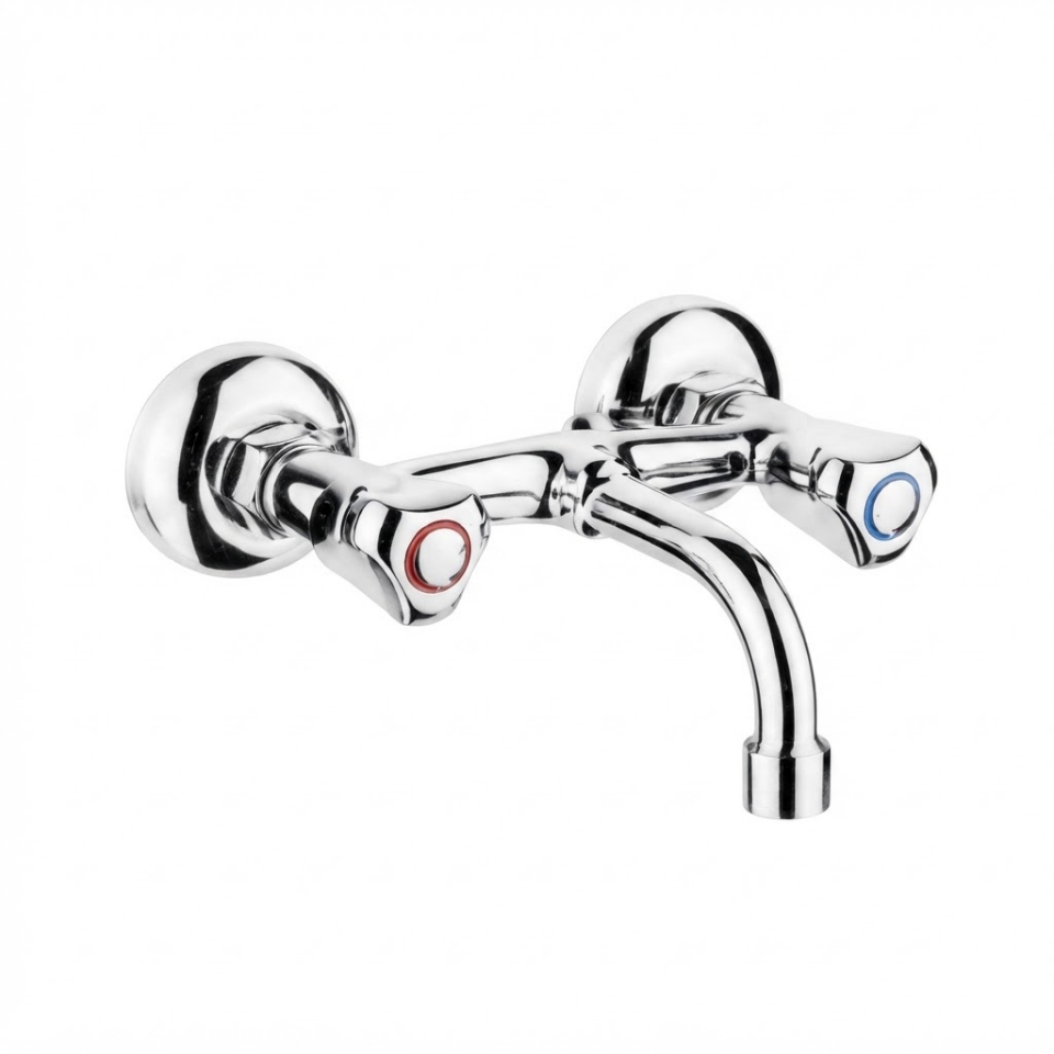 SARA KLASİK DUVARDAN SABİT LAVABO BATARYASI