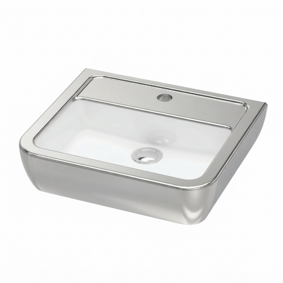 HALLEY TEZGAH ÜSTÜ LAVABO (45X60)PLATİN KAPLAMA