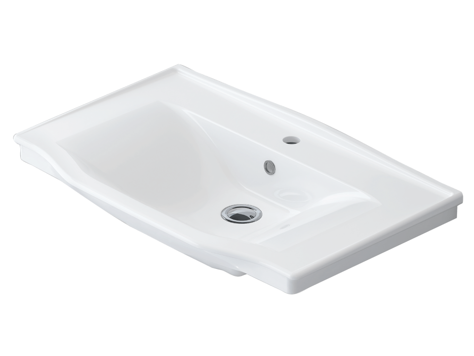 NEO CLASSIC TEZGAH ÜSTÜ LAVABO DEKORLU  (50X80)