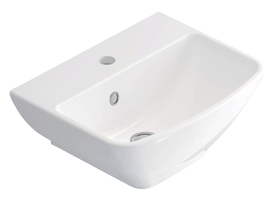 MİALUCE MANTA MONOBLOK LAVABO MAT BEYAZ (58X125) BATARYA DELİKLİ